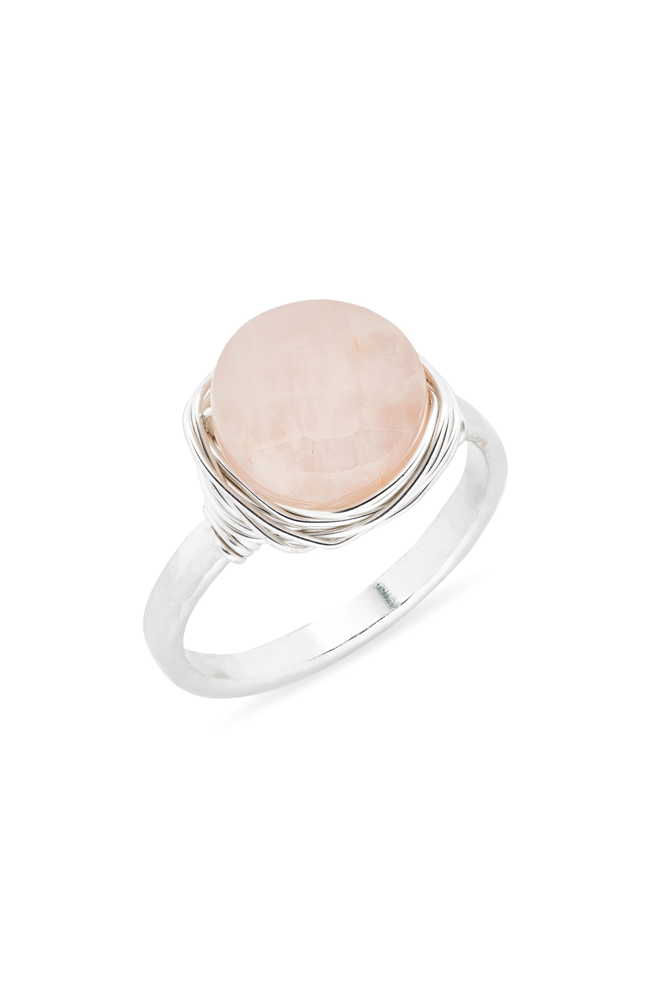 STERLING SILVER / PINK QUARTZ