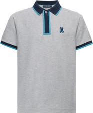 Psycho Bunny Kids' Rico Pima Cotton Piqué Polo