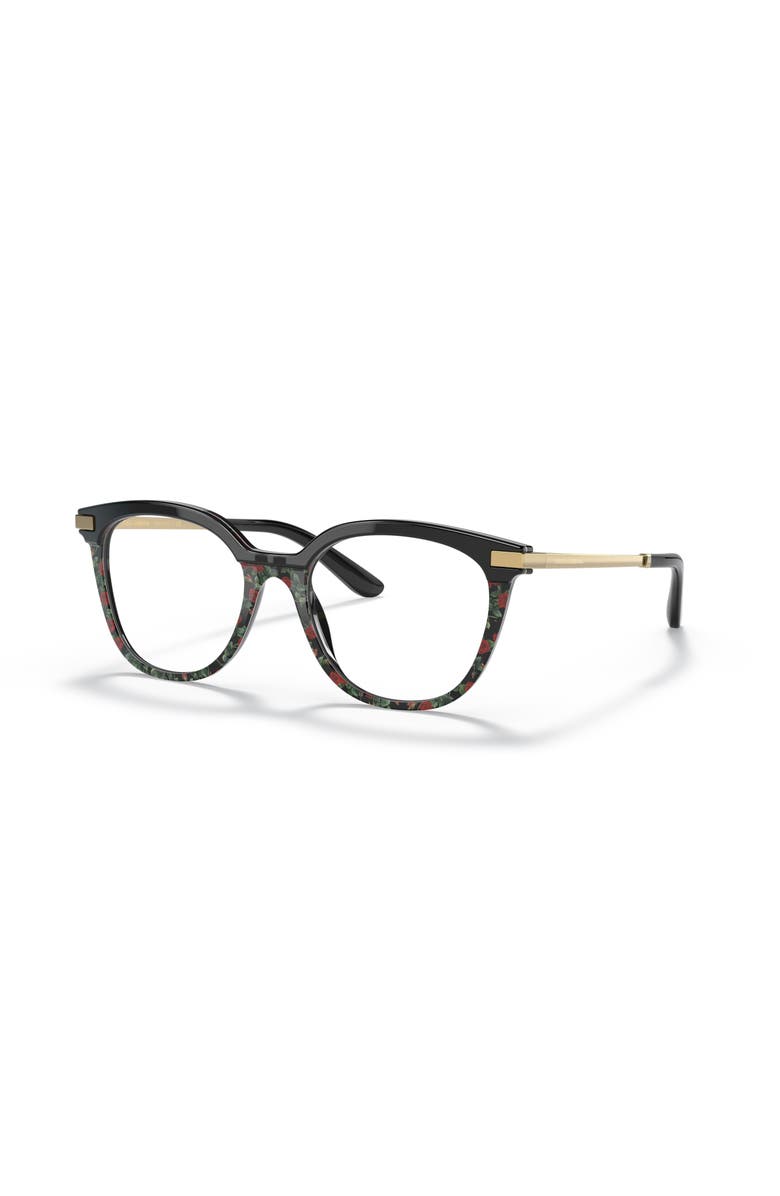 Dolce&Gabbana 52mm Phantos optical glasses, Main, color, Black