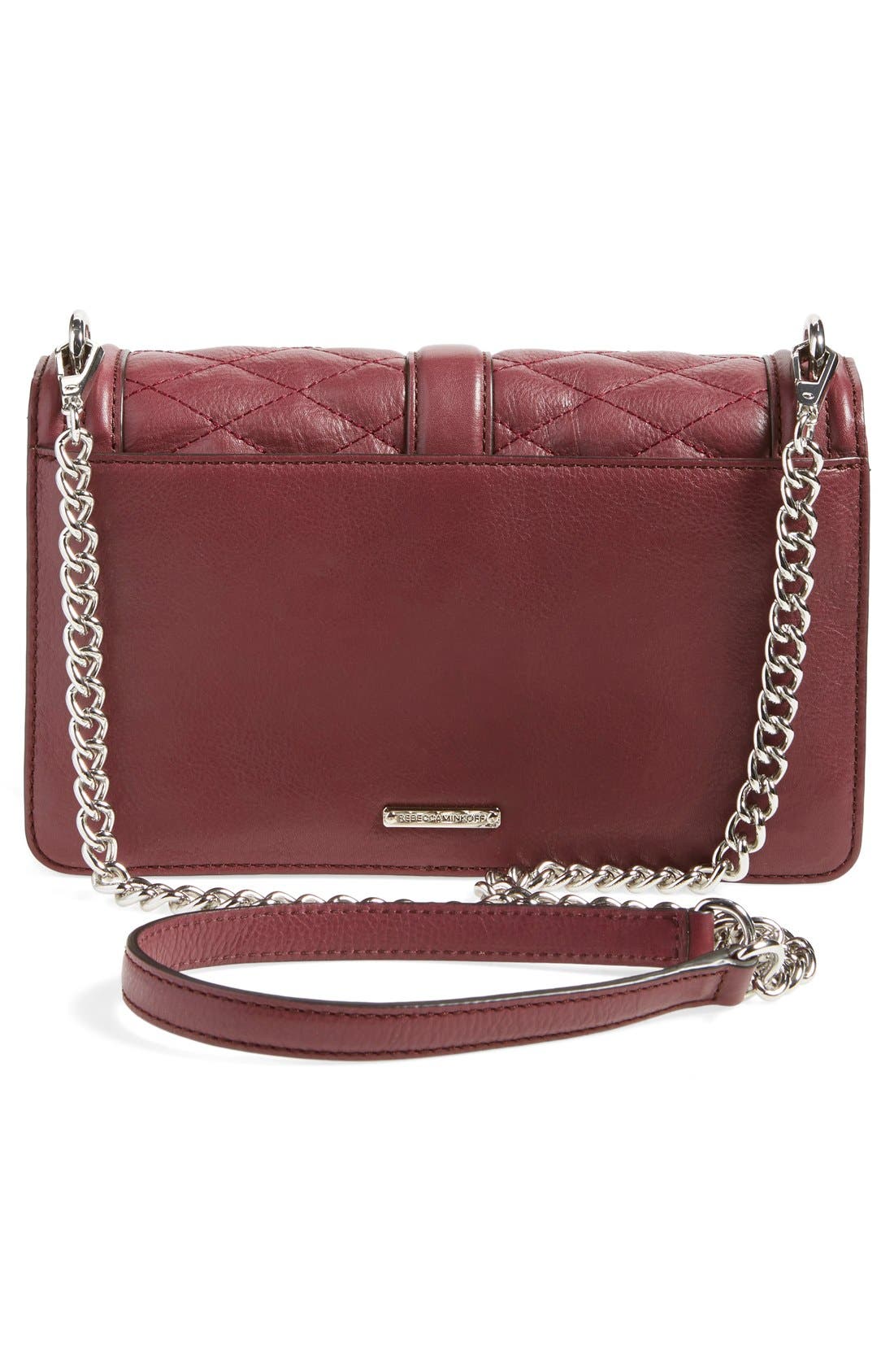 Love Leather Crossbody Bag, Alternate, color, PORT