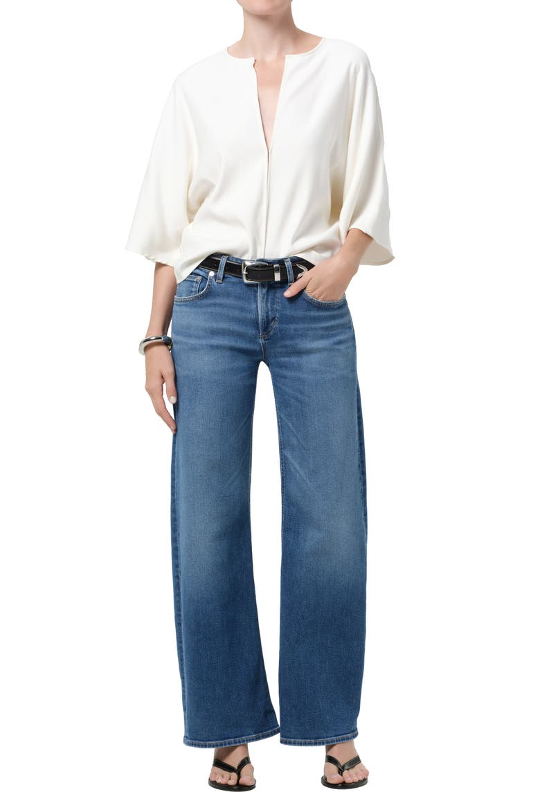 Nora Low Waist Wide Leg Jeans, Alternate, color, BENSON
