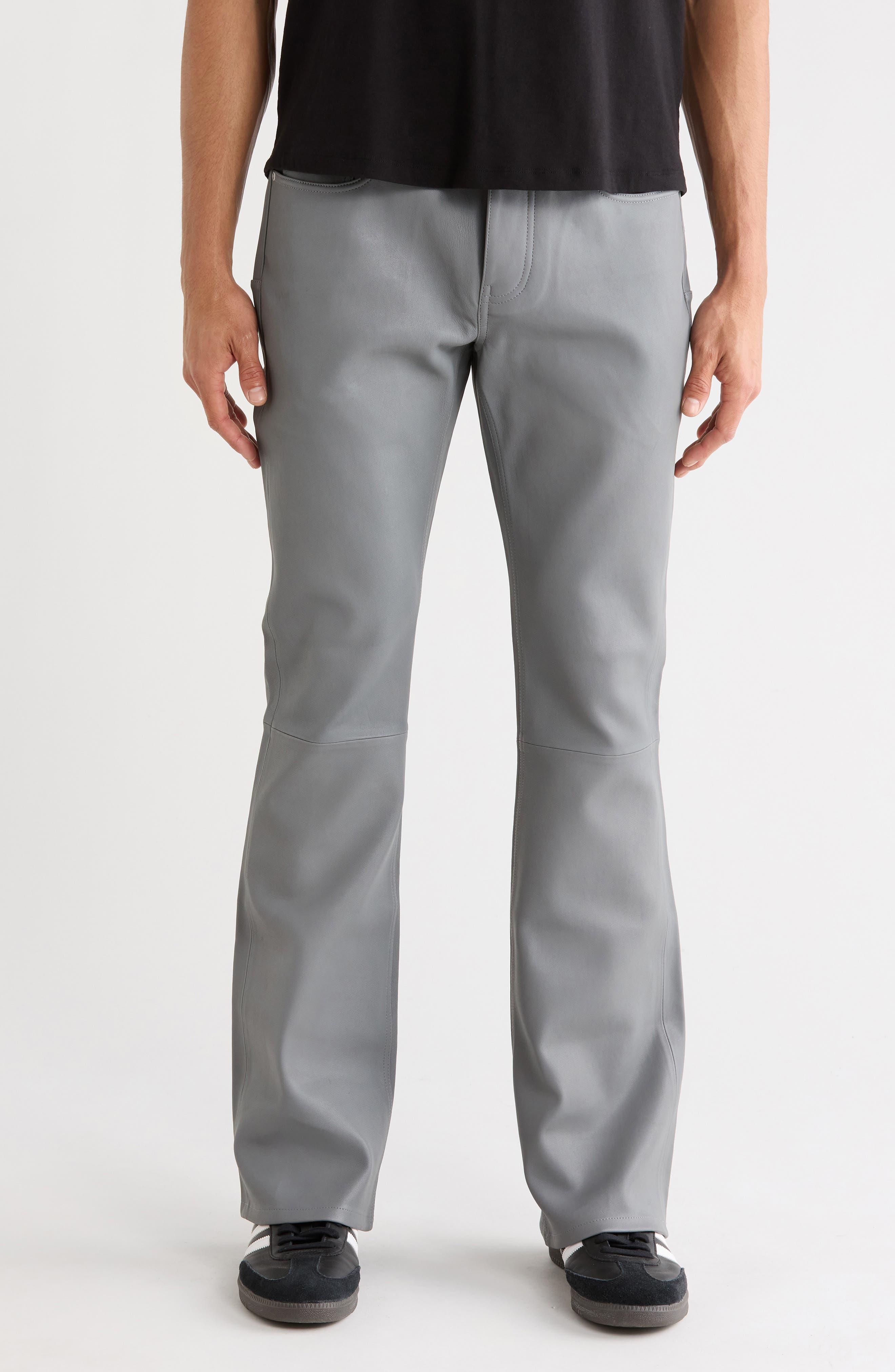Leather Flare Pants