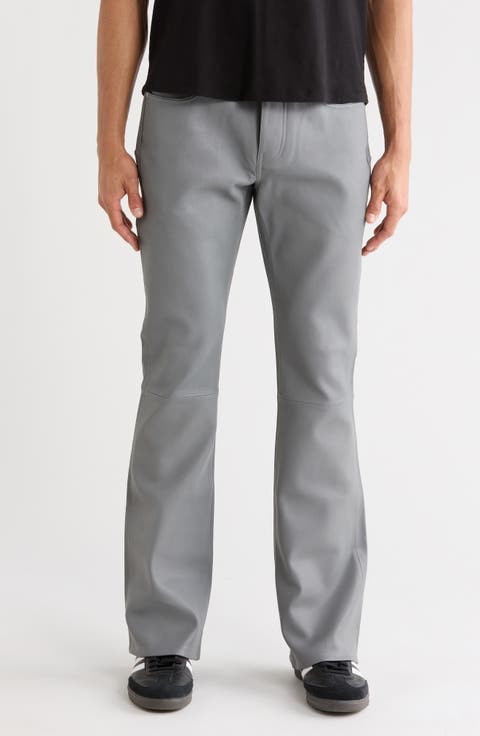 Leather Flare Pants