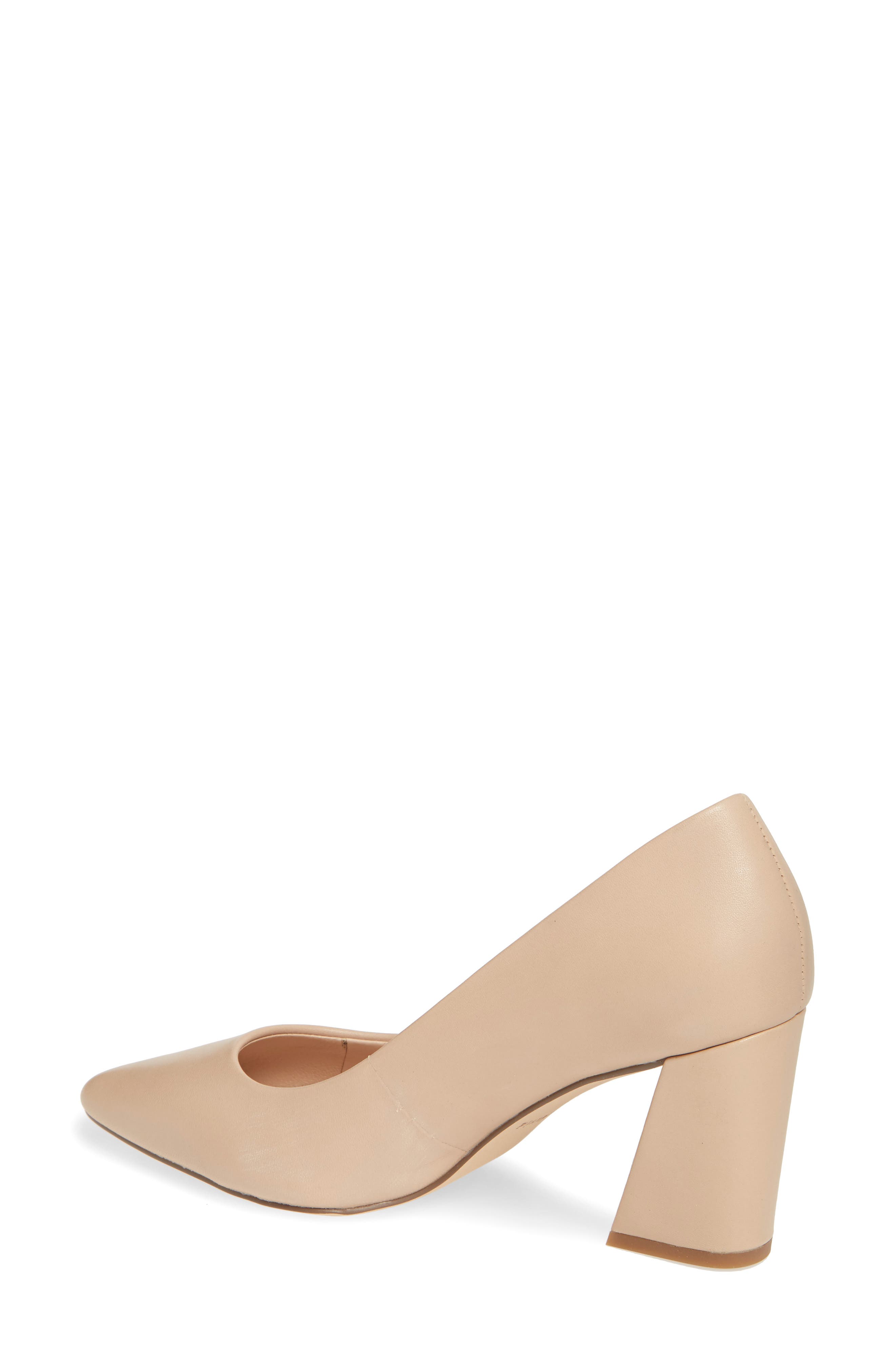 Arsenal Pointed Toe Pump, Alternate, color, NUDE LEATHER