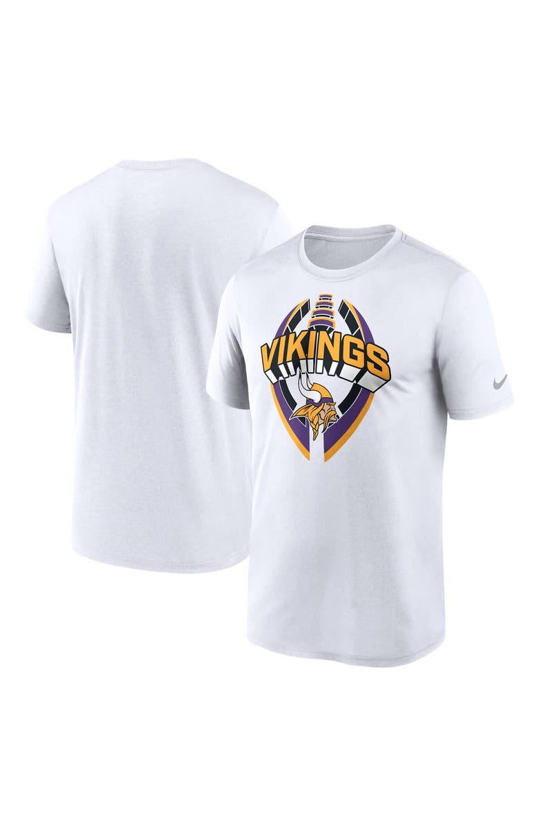 Nike Men's Nike White Minnesota Vikings Legend Icon Performance T-Shirt, Alternate, color, White