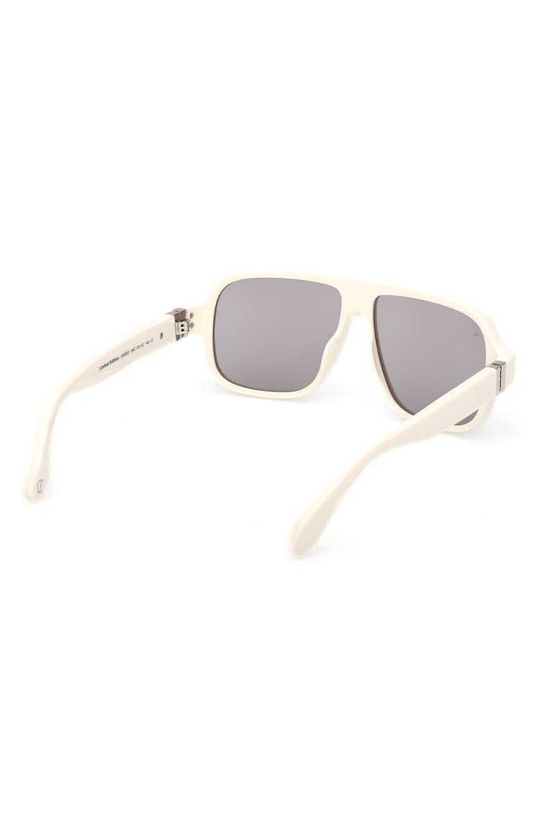 Christian Louboutin 57mm Mirrored Navigator Sunglasses, Alternate, color, 