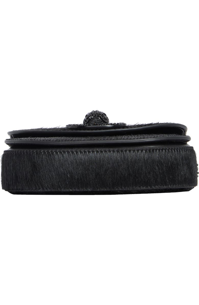 Kurt Geiger London Chelsea Genuine Calf Hair Saddle Crossbody Bag, Alternate, color, Black
