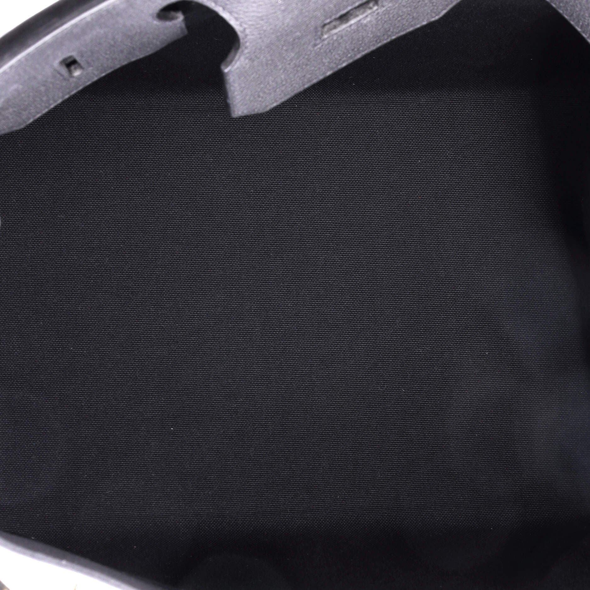 Pre-Owned Hermes HAC Birkin Bag Toile and Black Togo with Palladium Hardware 40, Alternate, color, 