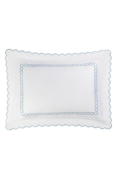 Classic Chain Scallop Matelassé Pillow Sham