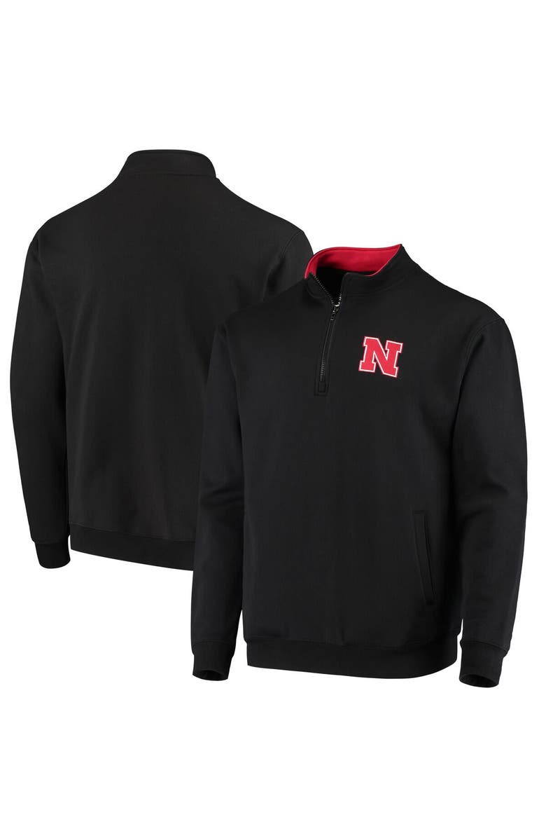 COLOSSEUM Men's Colosseum Black Nebraska Huskers Tortugas Logo Quarter-Zip Jacket, Main, color, Black
