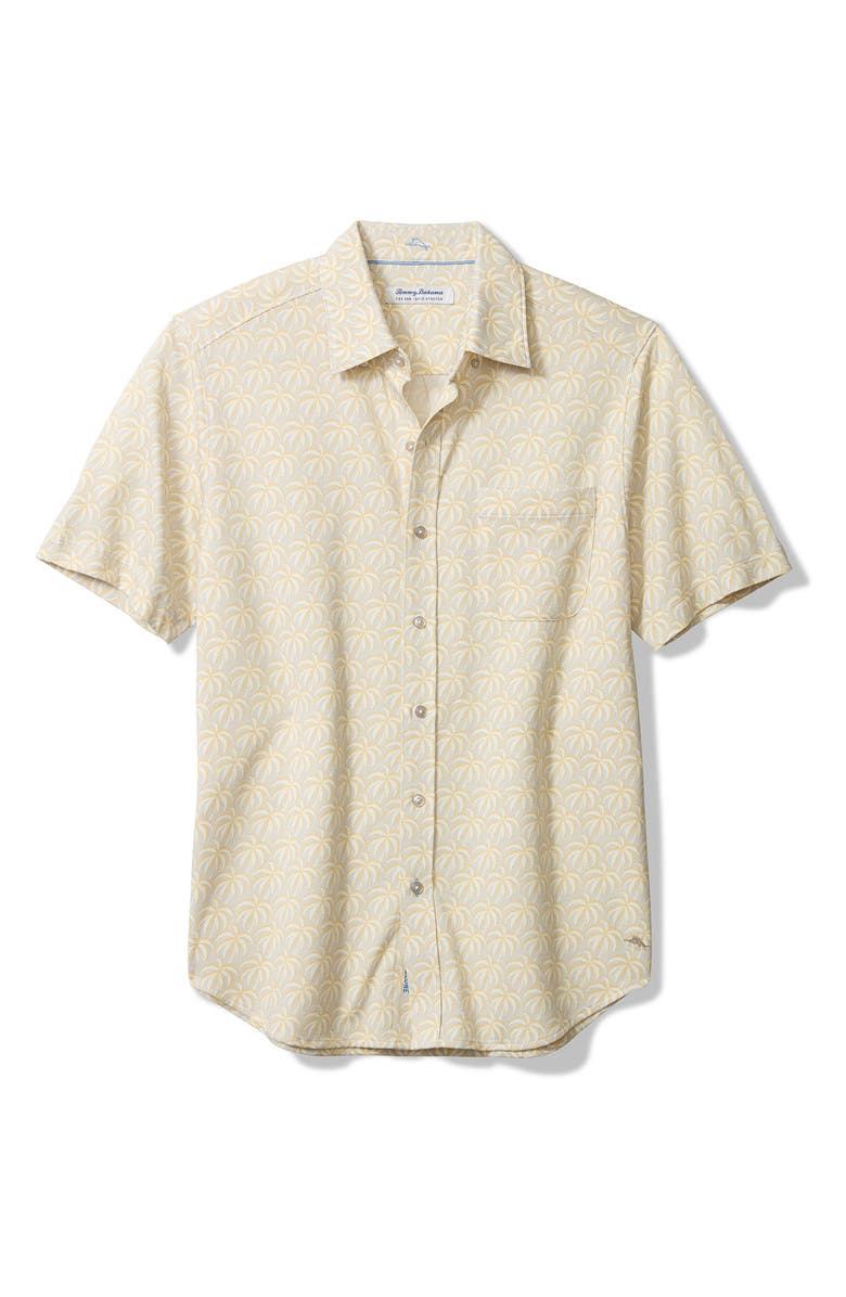Tommy Bahama San Lucio Palminade Knit Stretch IslandZone<sup>®</sup> Button-Up Shirt, Main, color,