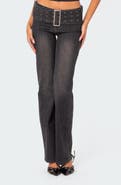 EDIKTED Belted Jeans