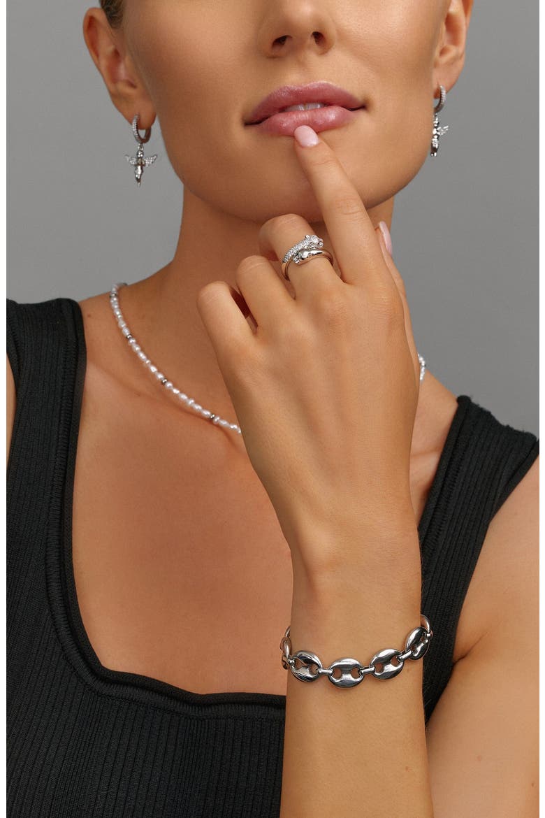 Silver Mariner Link Bracelet, Alternate, color, Silver