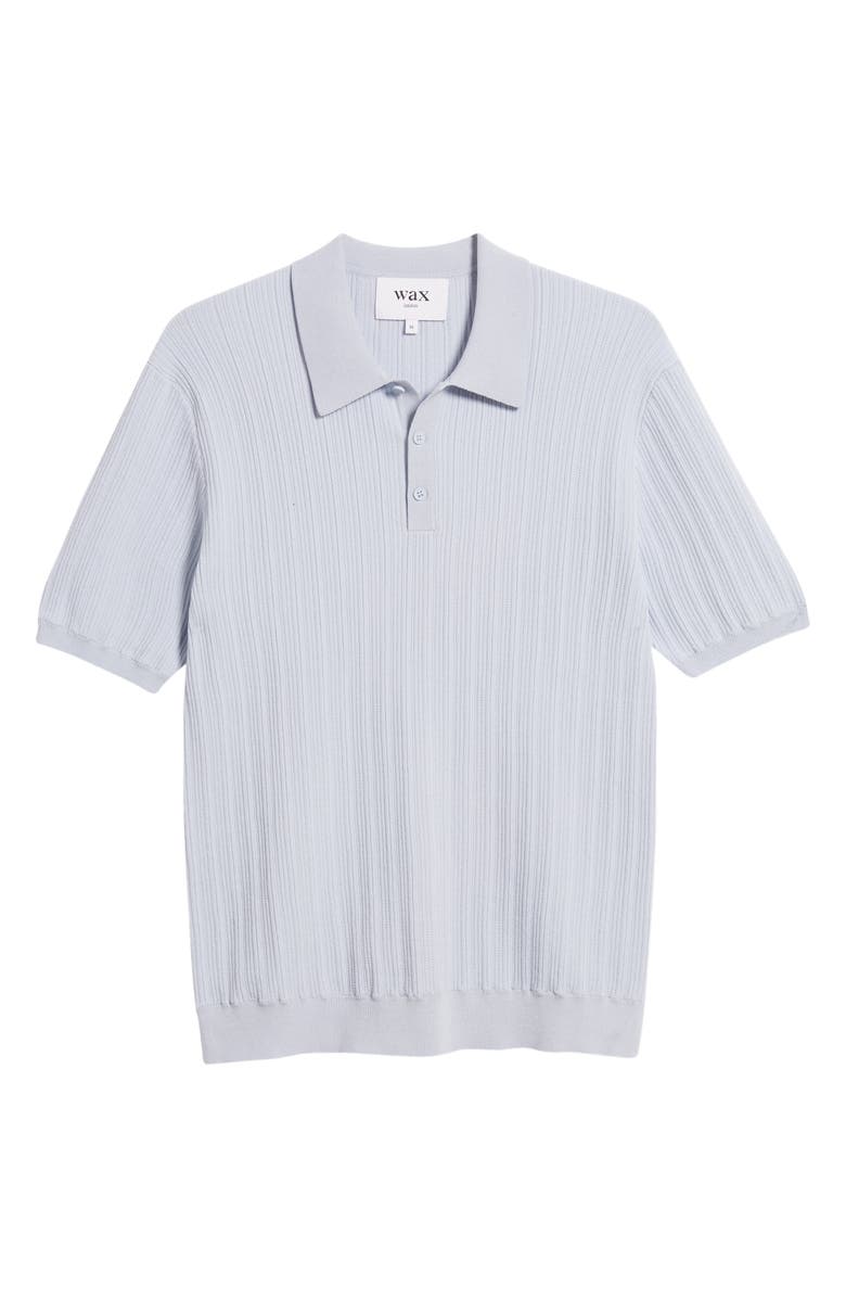 Wax London Naples Cotton Blend Knit Polo, Alternate, color, Blue