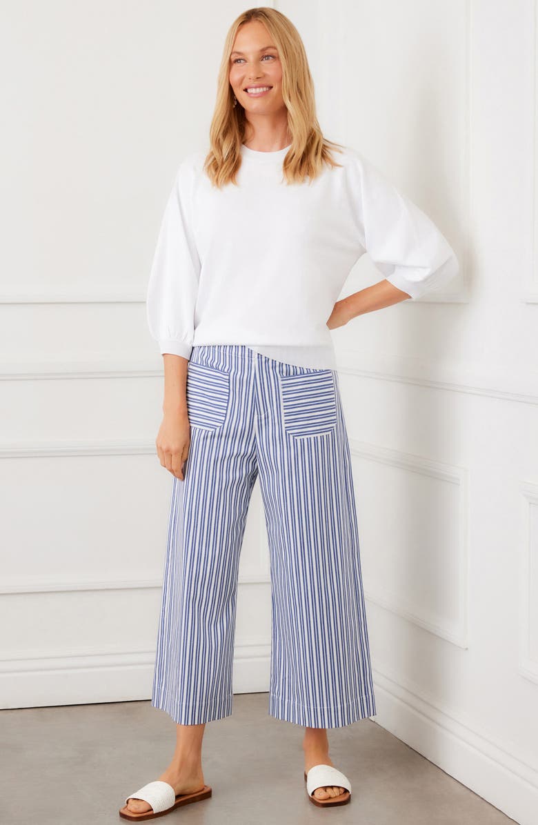 Karen Kane Puff Sleeve Sweater, Alternate, color, White