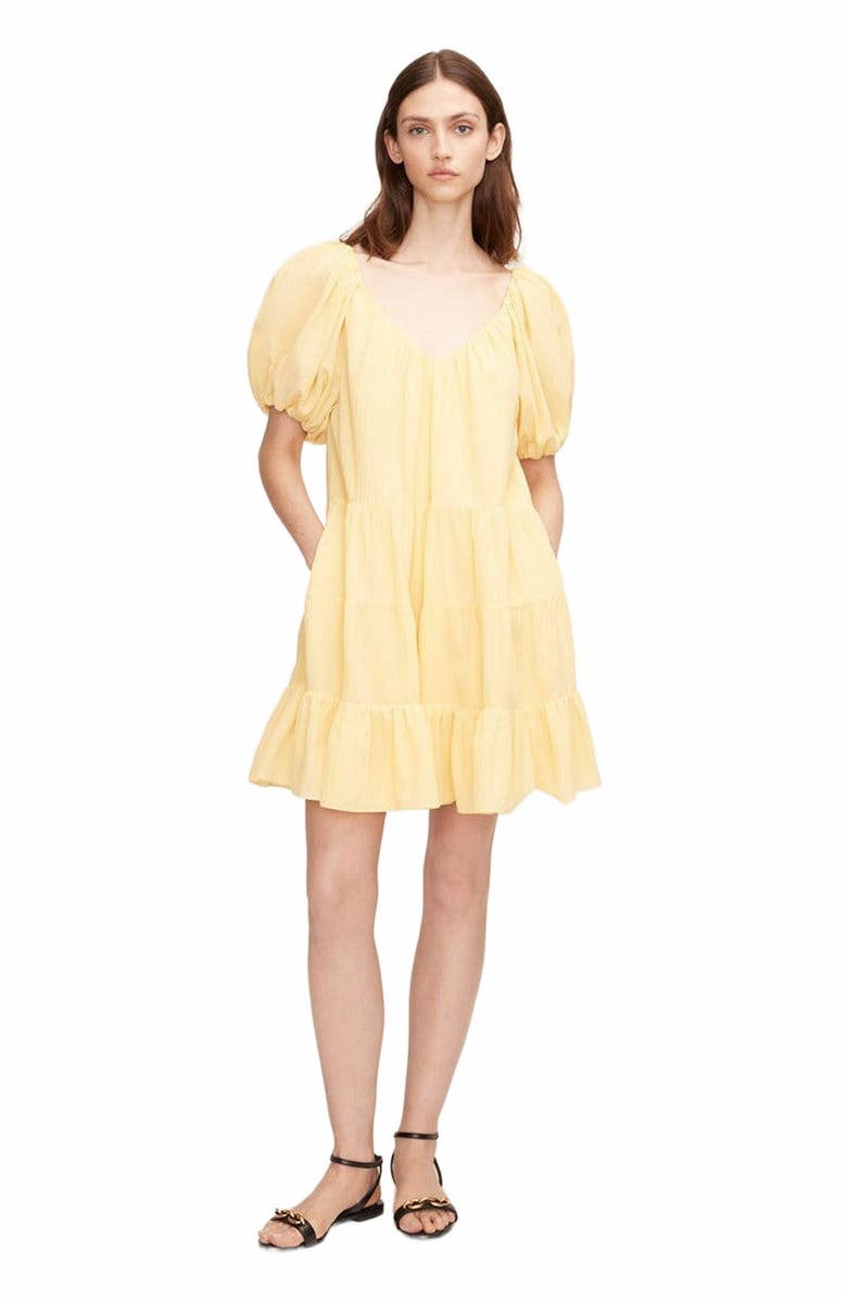 Rebecca Taylor Textured Tiered Dress, Alternate, color,