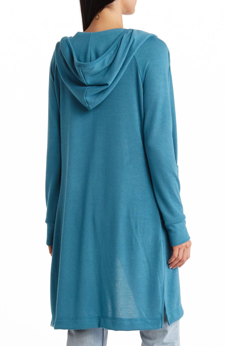 GO COUTURE Open Front Long Cardigan, Alternate, color, 