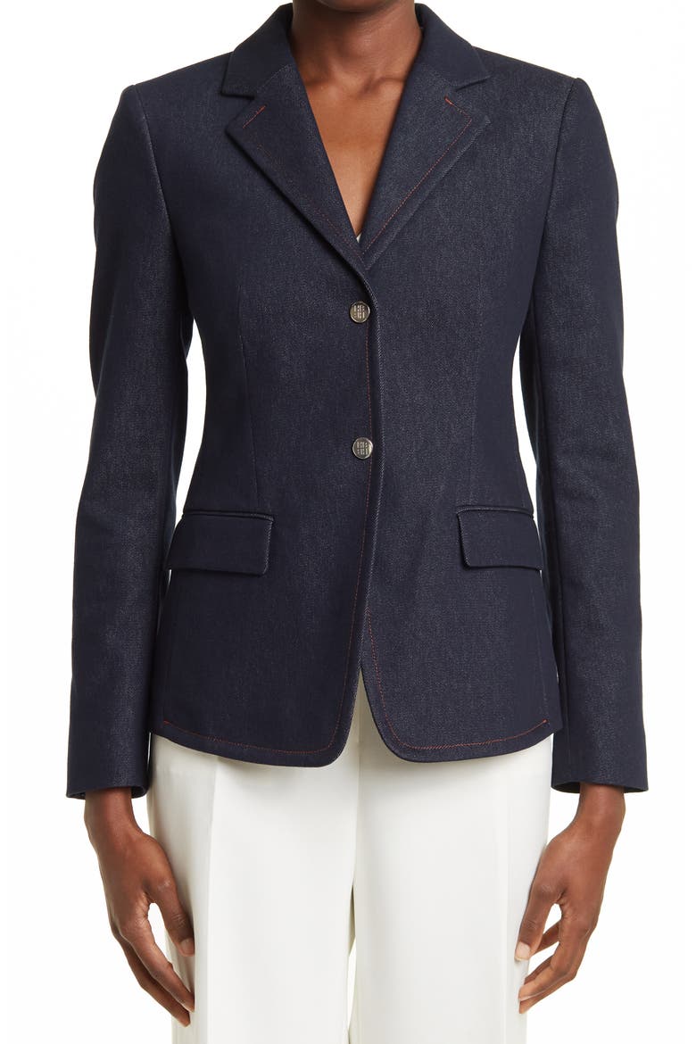 HUGO BOSS Jadenimi Denim Jacket, Alternate, color, DARK BLUE
