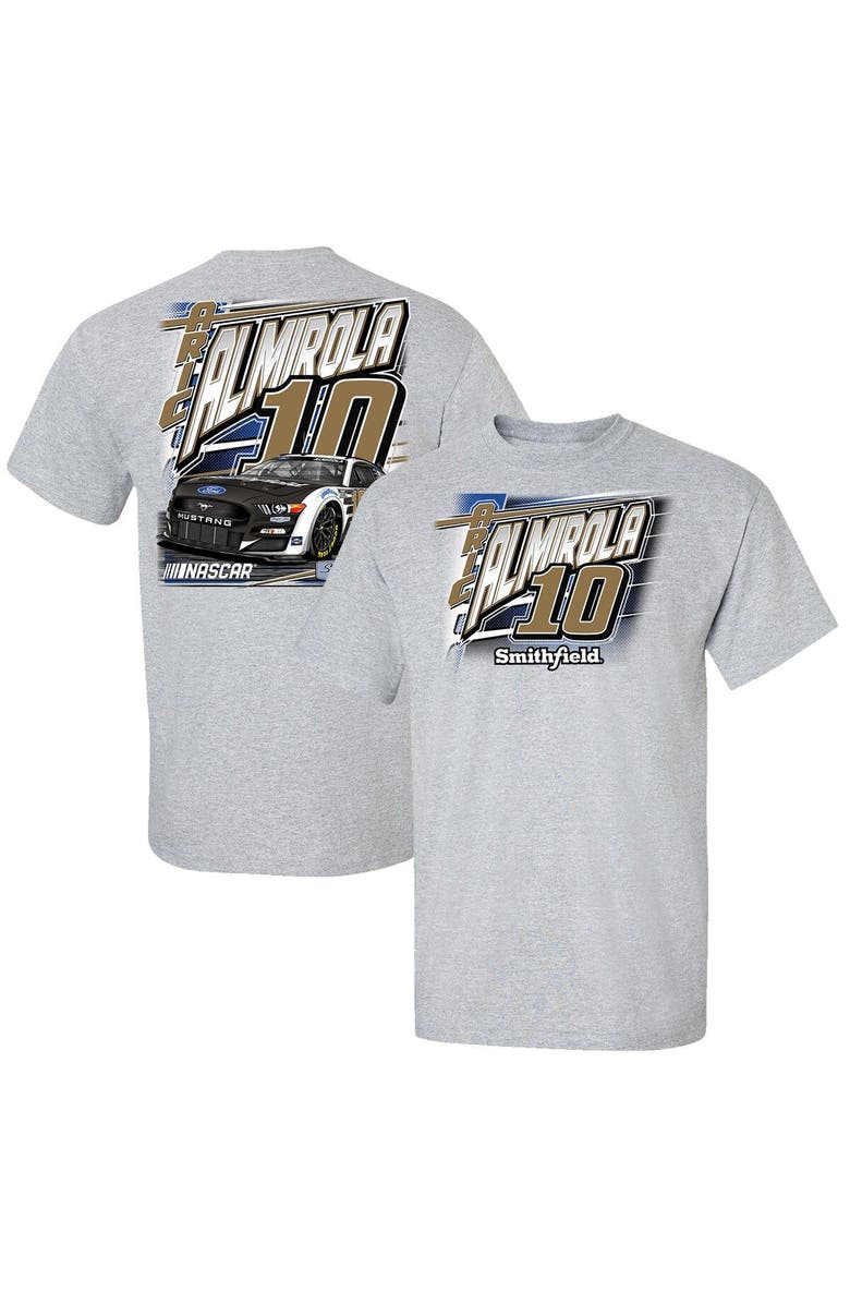 STEWART-HAAS RACING Men's Stewart-Haas Racing Team Collection Heathered Gray Aric Almirola Car T-Shirt, Main, color, Heather Gray