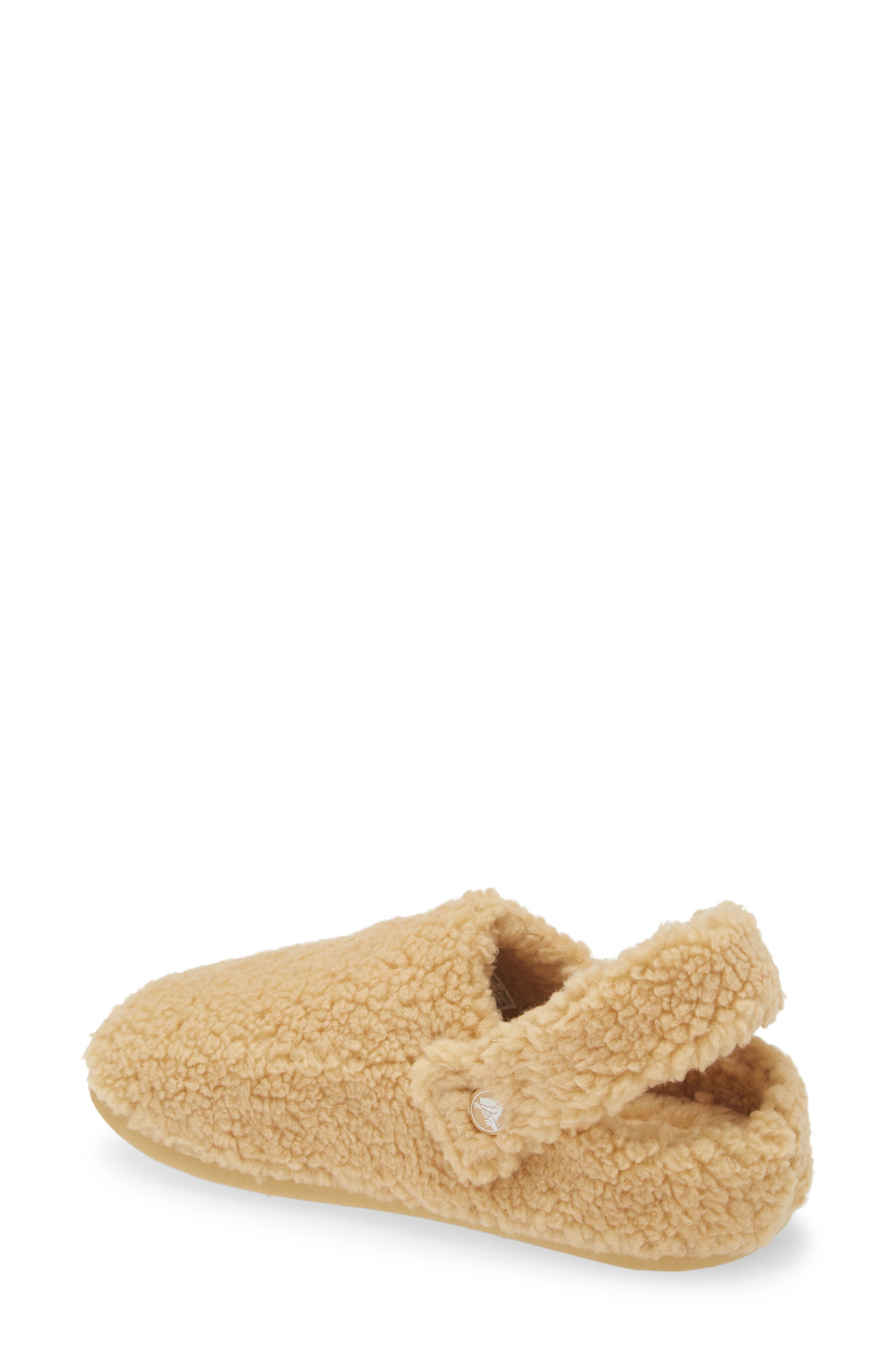 Classic Cozzzy Faux Fur Slipper Clog, Alternate, color, WHT