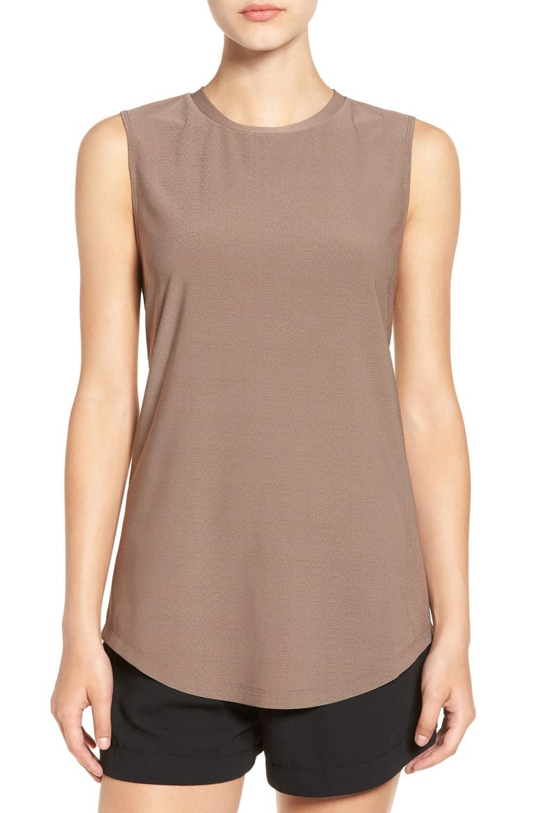 Open Back Muscle Top, Main, color, TAN DUSK