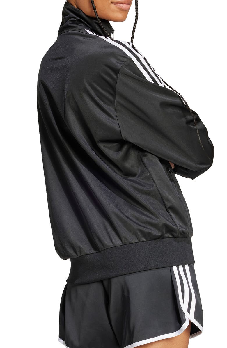 adidas Firebird Recycled Polyester Track Jacket, Alternate, color, Black
