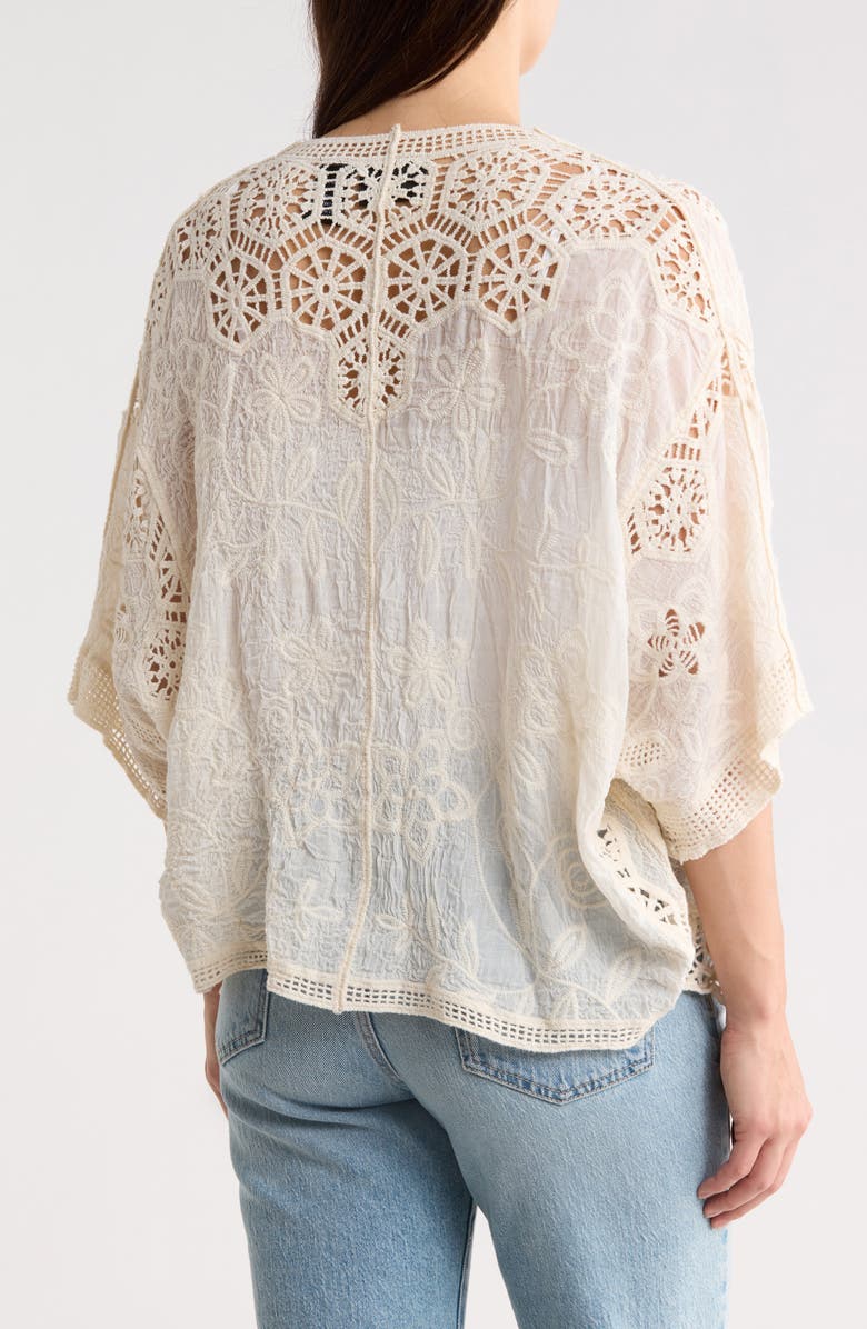 Forgotten Grace Crochet Trim Topper, Alternate, color, Natural