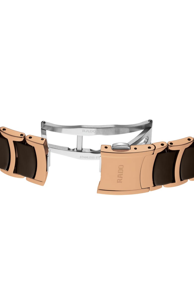 RADO Centrix Diamond Bracelet Watch, 39.5mm, Alternate, color, 