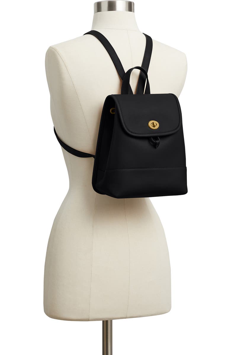 COACH Turnlock Glovetanne Leather Backpack, Alternate, color,