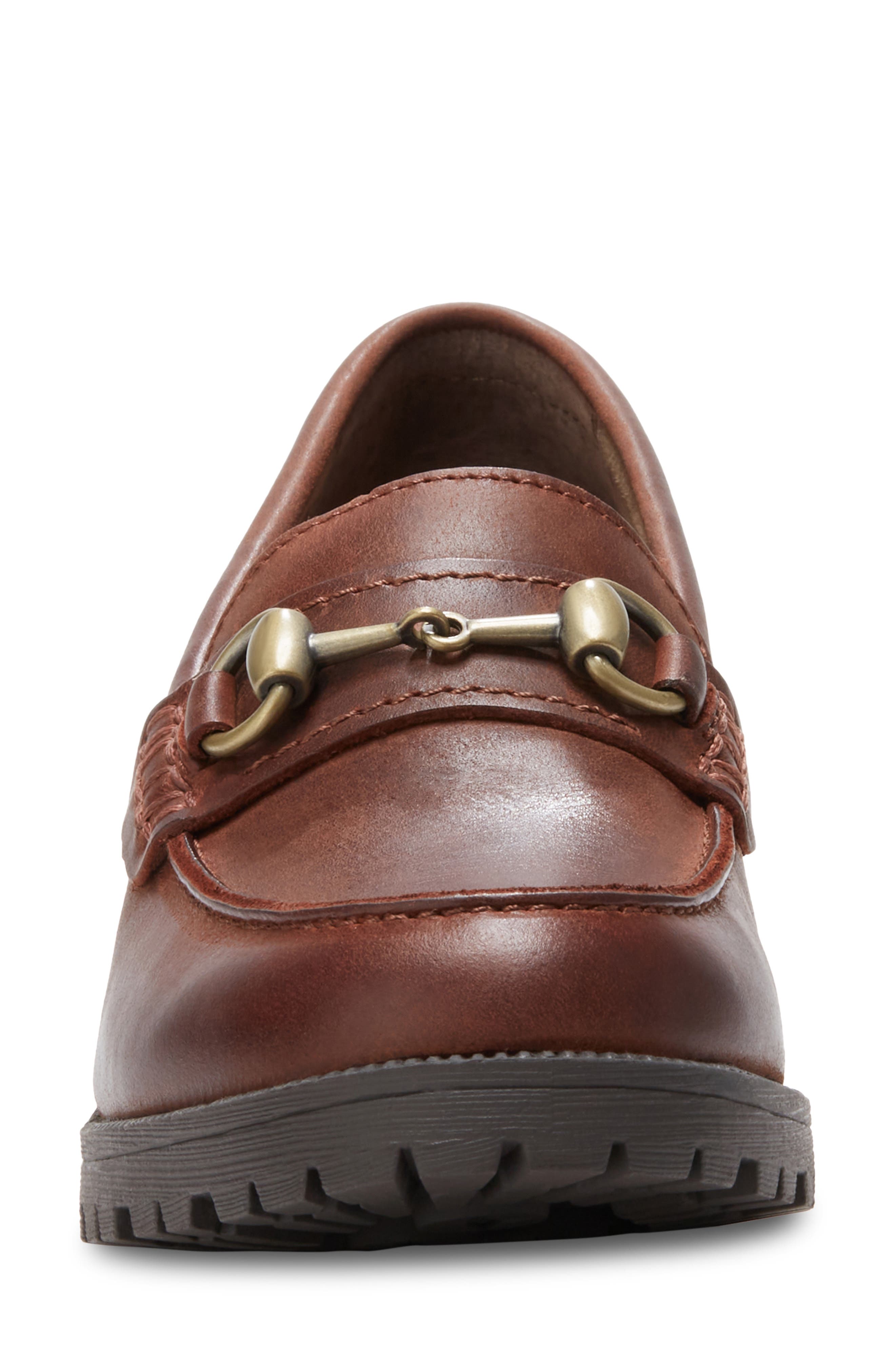 Gwen Platform Loafer, Alternate, color, BROWN