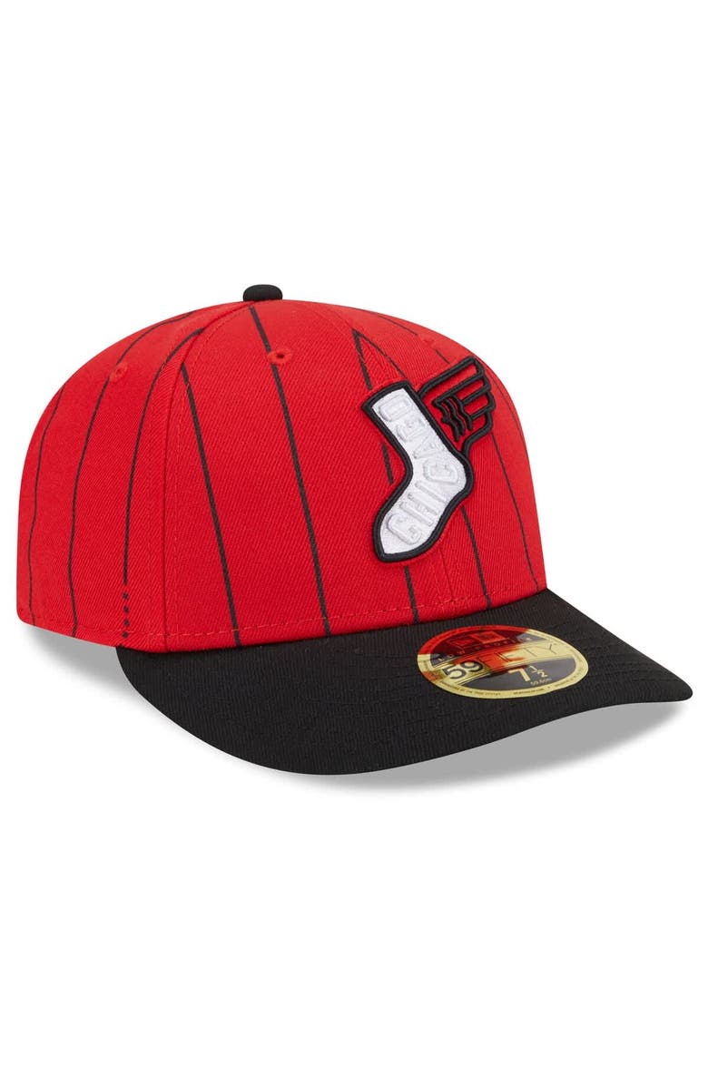 New Era Men's New Era Red/Black Chicago White Sox 2025 City Connect Low Profile 59FIFTY Fitted Hat, Alternate, color, Red