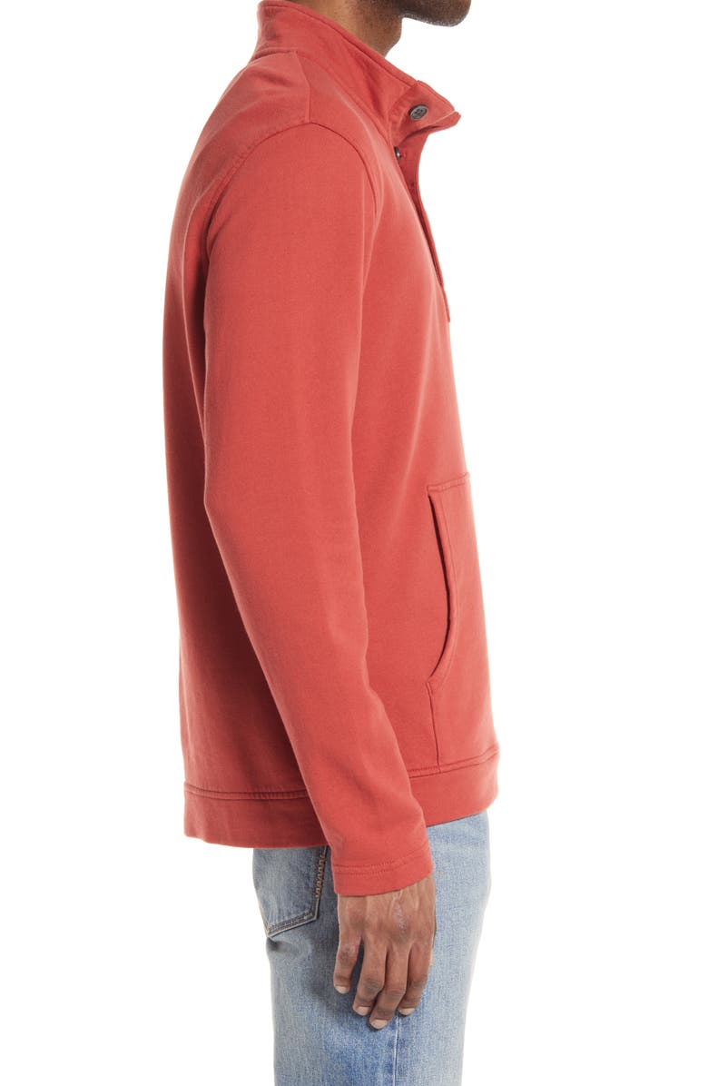 Treasure & Bond Men's Half Placket Cotton Sweatshirt, Alternate, color, 