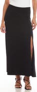 Karen Kane Travel Jersey Adjustable Zip Maxi Skirt