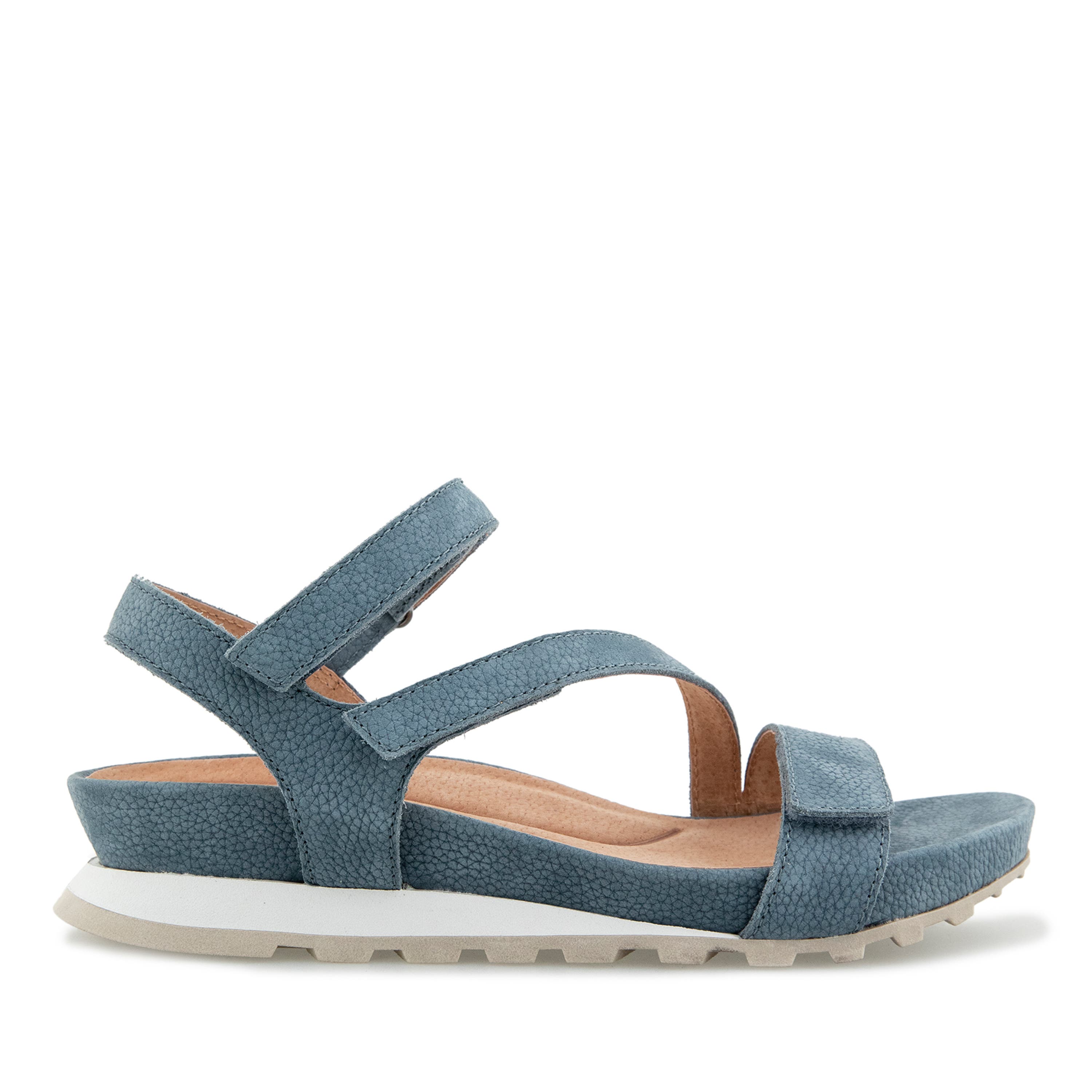Liza Casual Wedge Sandal, Alternate, color, DENIM
