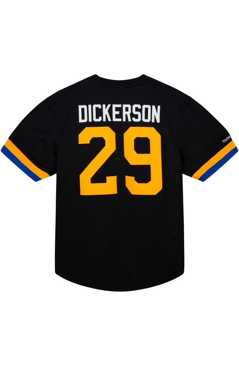 Mitchell & Ness Men's Mitchell & Ness Eric Dickerson Black Los Angeles Rams Retired Player Name & Number Mesh Top, Alternate, color, Black