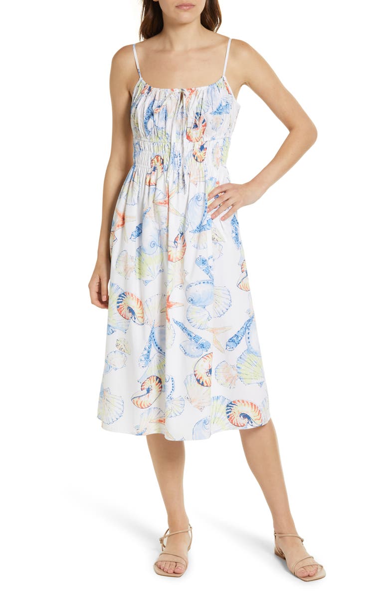 Rails Octavia Seashell Organic Cotton Blend Sundress, Main, color, 