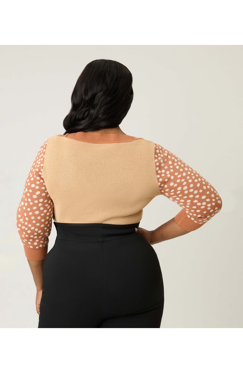 Unique Vintage Plus Size Minou Sweater, Alternate, color, Beige