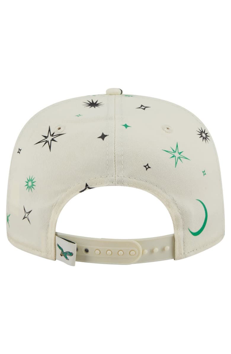 New Era Men's New Era Cream Philadelphia Eagles Celestial Golfer Adjustable Hat, Alternate, color, 