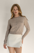 Italic Sadie Cashmere Crew Cardigan