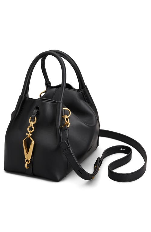 Tod's Mini Msc Leather Top Handle Bag In Nero