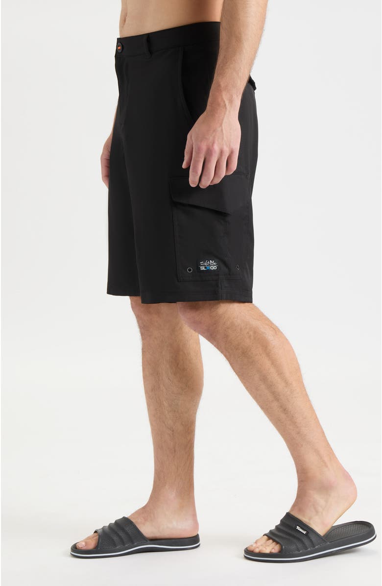 Salt Life La Vida Hybrid Shorts, Alternate, color, Black