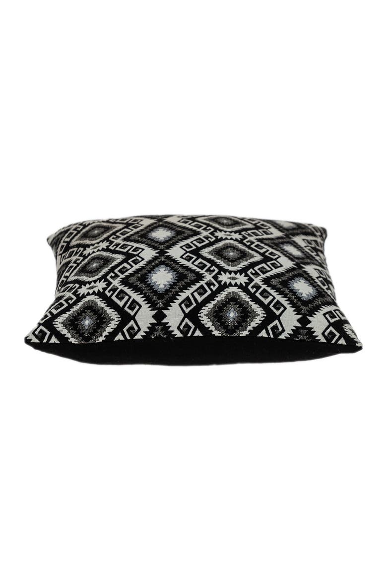 Habib Transitional Black Throw Pillow, Alternate, color, BLACK