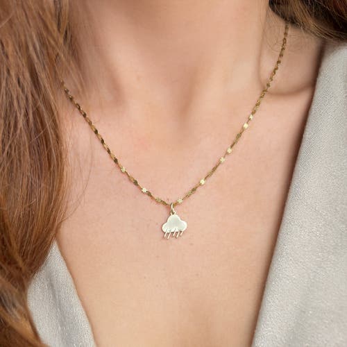 The Lovery Fine Jewelry Mini Gold Rain Charm In Gold