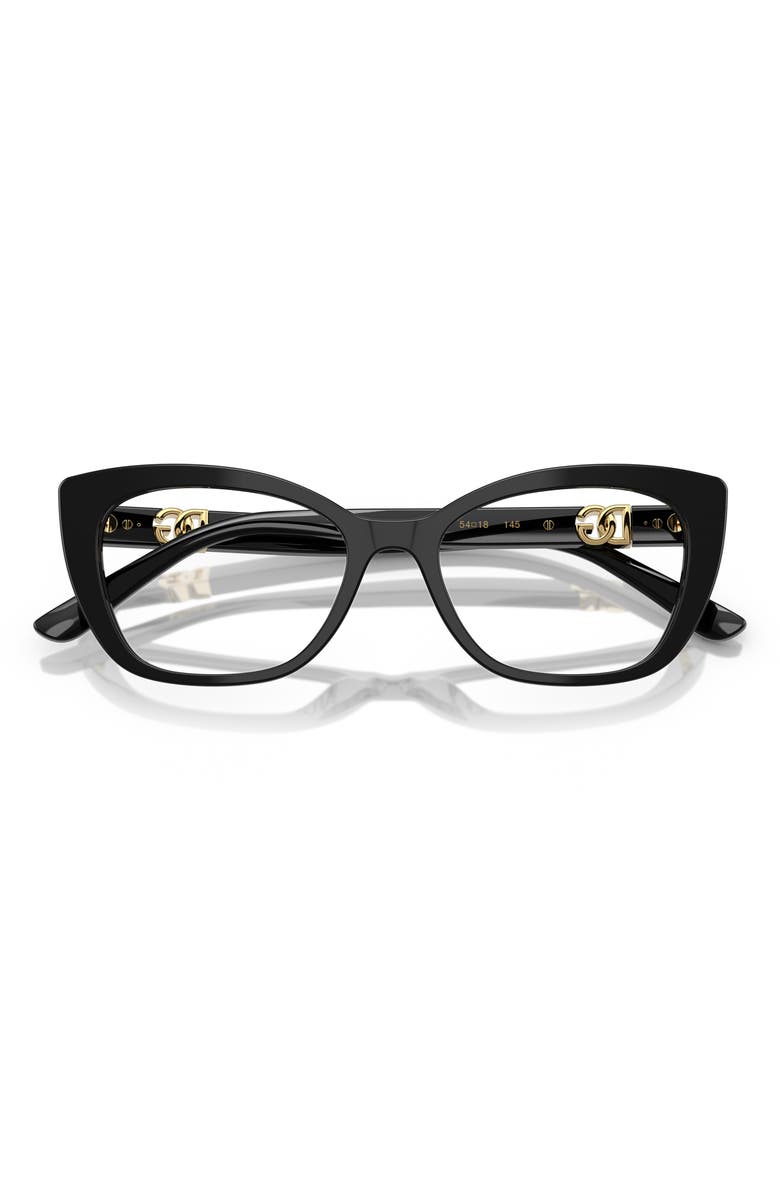 Dolce&Gabbana 54mm Cat Eye Optical Glasses, Alternate, color,