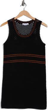 Re/Done Crochet Mesh Tank Dress