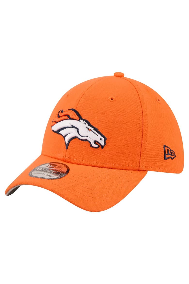 Men's New Era  Orange Denver Broncos Core Team 39THIRTY Flex Hat, Main, color, Orange