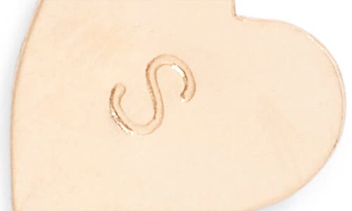 Set & Stones Sophia Initial Heart Pendant Necklace In Gold/s