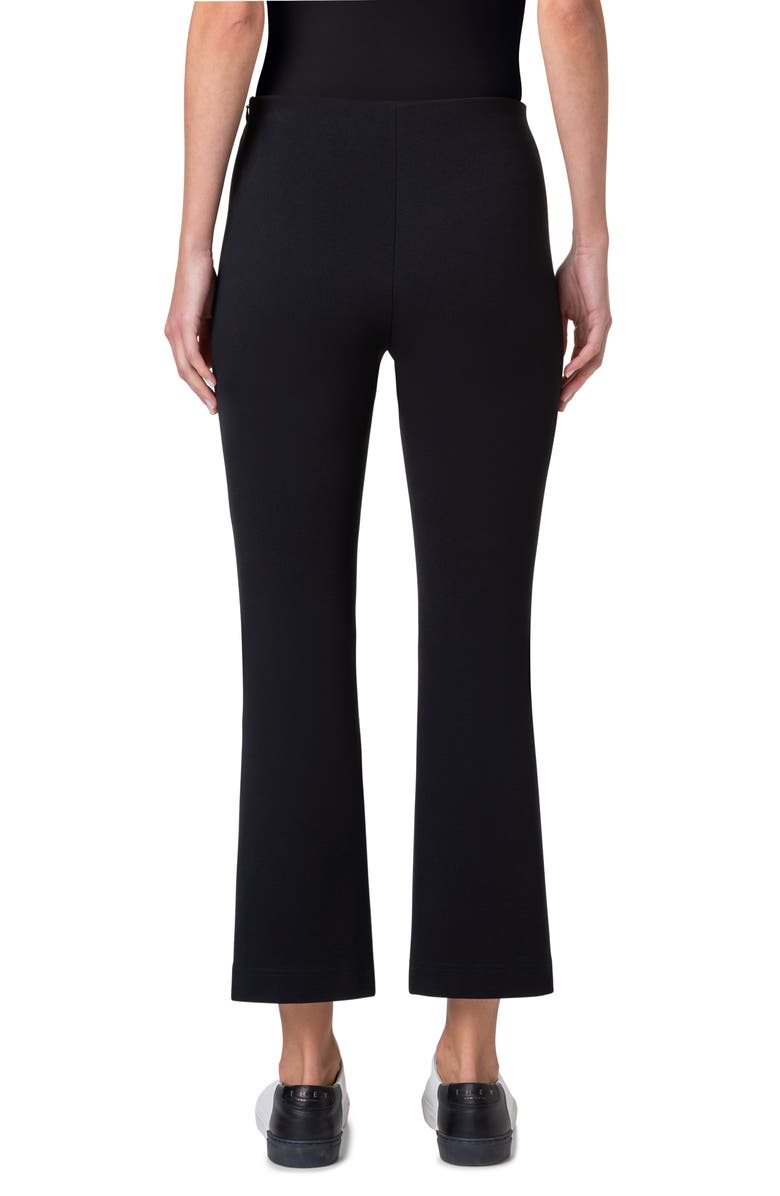Akris punto Cindy Bootcut Jersey Pants, Alternate, color, Black