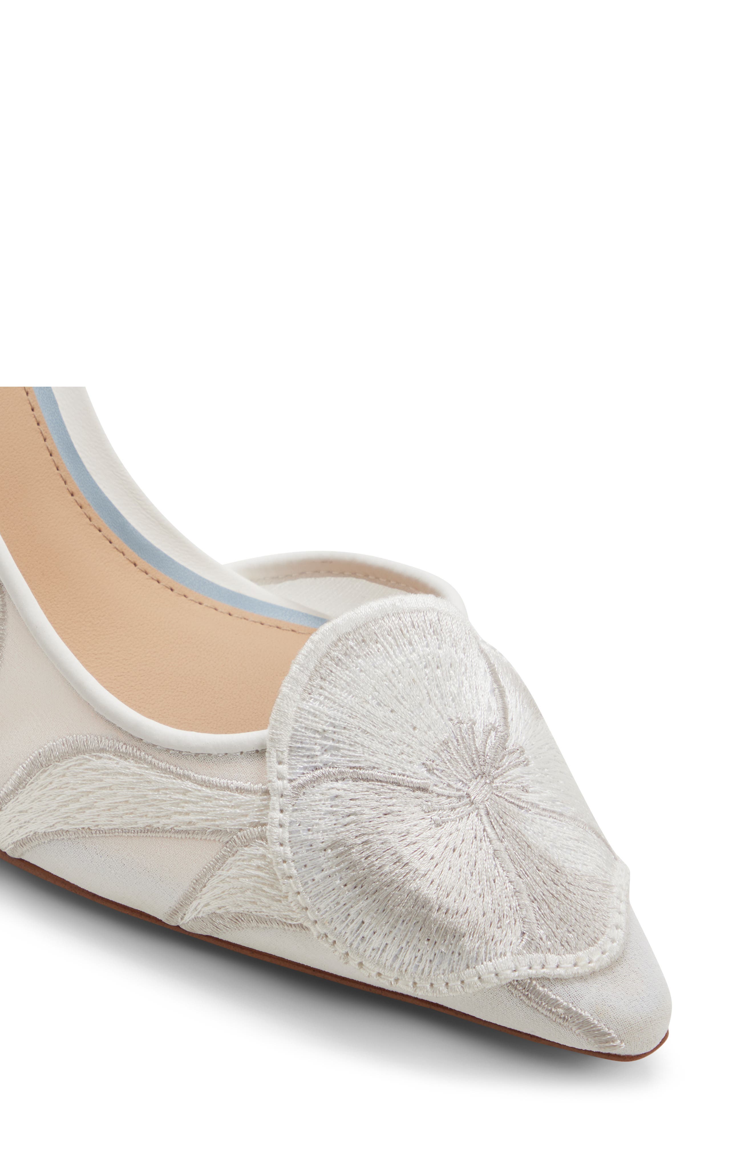 Ted Baker Ari Slingback Pointed Toe Pump, Alternate, color, White