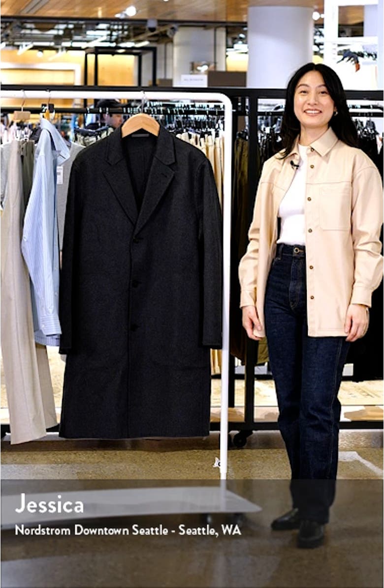 Luxe Suffolk Double Faced Wool Blend Jacket, sales video thumbnail